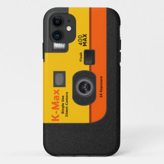 Disposable Camera - I5 Orange iPhone 11 Case
