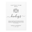 Disposable Camera Sign Template, Modern Minimalist