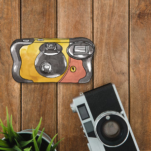 Disposable Camera Watercolor Art Sticker