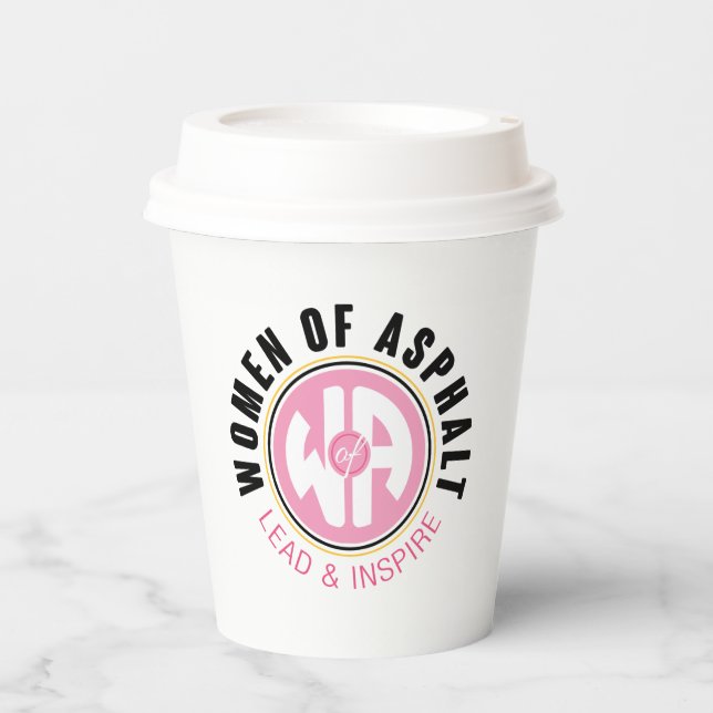 Disposable Coffee Cup + Lid Set (Front)