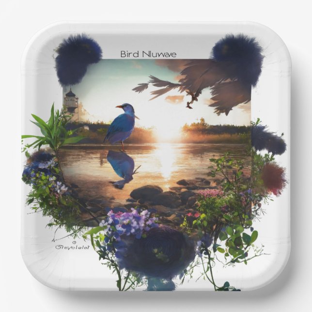 "Disposable Convenience: Exploring the Environment Paper Plates (Front)