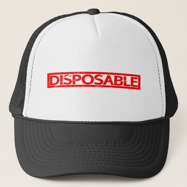 Disposable Stamp Trucker Hat (Front)