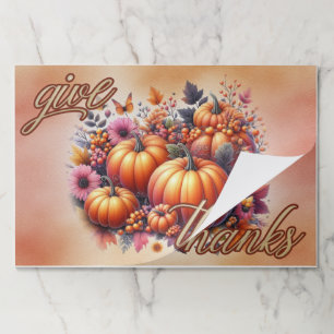 Disposable Thanksgiving Paper Placemats