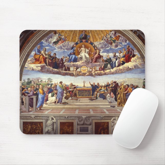 Disputation of the Holy Sacrament by Raphael Mouse Pad (With Mouse)