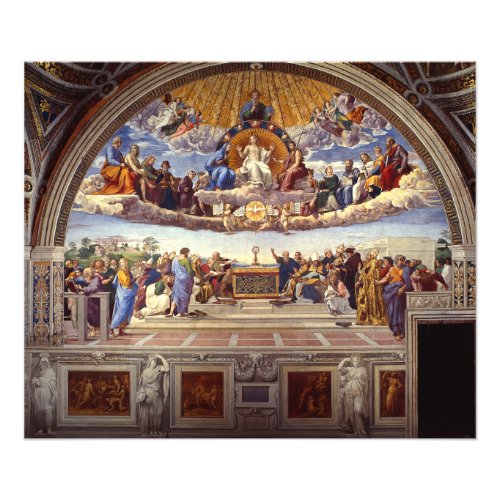 Disputation of the Holy Sacrament by Raphael Photo Print