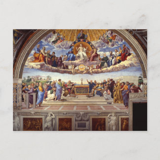 Disputation of the Holy Sacrament by Raphael Postcard