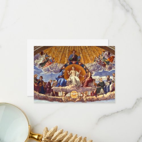 Disputation of the Holy Sacrament by Raphael Thank You Card
