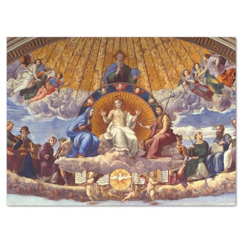 Disputation of the Holy Sacrament by Raphael Tissue Paper