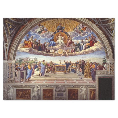 Disputation of the Holy Sacrament by Raphael Tissue Paper
