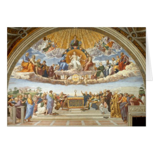 Disputation of the Holy Sacrament Raphael Sanzio