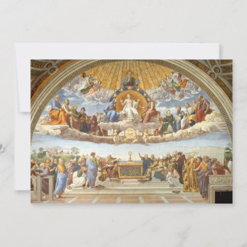 Disputation of the Holy Sacrament Raphael Sanzio