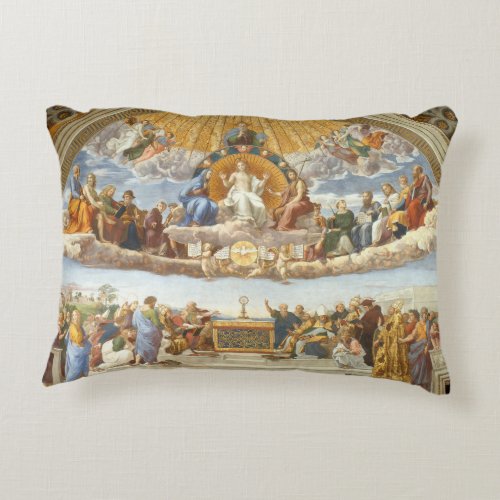 Disputation of the Holy Sacrament Raphael Sanzio Accent Pillow