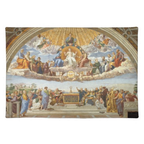 Disputation of the Holy Sacrament Raphael Sanzio Cloth Placemat
