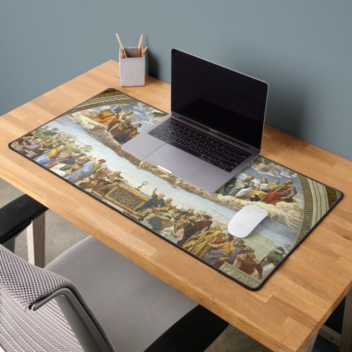 Disputation of the Holy Sacrament Raphael Sanzio Desk Mat