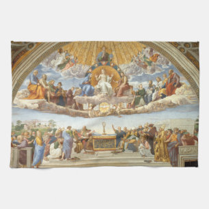 Disputation of the Holy Sacrament, Raphael Sanzio Kitchen Towel