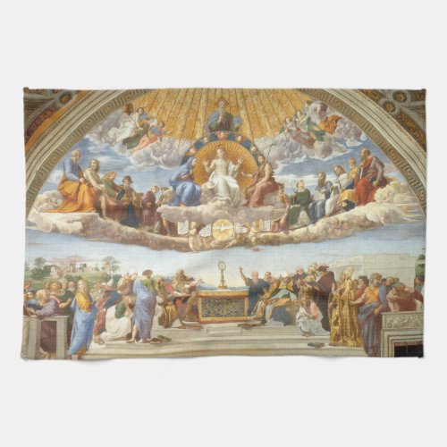 Disputation of the Holy Sacrament Raphael Sanzio Kitchen Towel