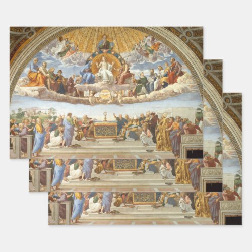 Disputation of the Holy Sacrament Raphael Sanzio Wrapping Paper Sheets