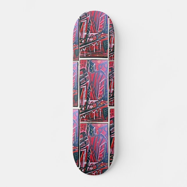 DISREGARDED CITYSCAPE SKATEBOARD (Front)