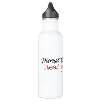 Disrupt the patriarchy Read Romance water bottle