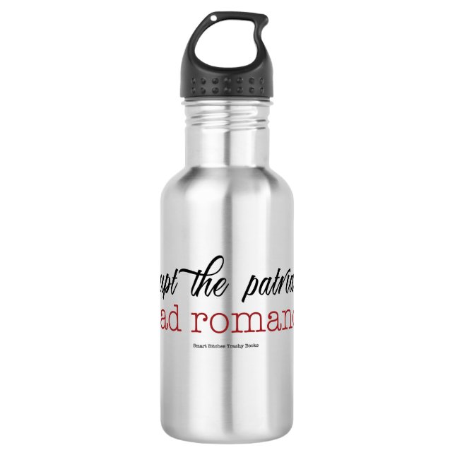 Disrupt the patriarchy Read Romance water bottle (Front)
