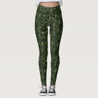 Disruptive khaki camouflage leggings