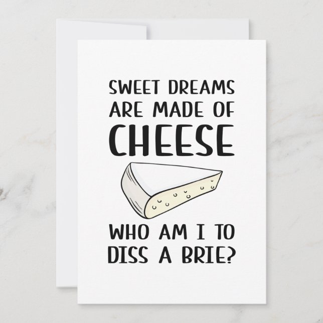 Diss A Brie Thank You Card (Front)