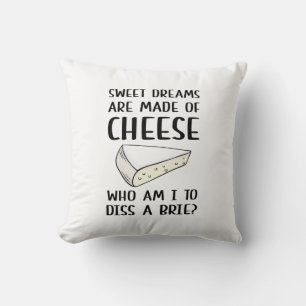 Diss A Brie Throw Pillow