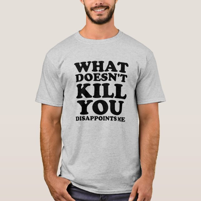 Dissapoints Me Funny Tshirt blk (Front)