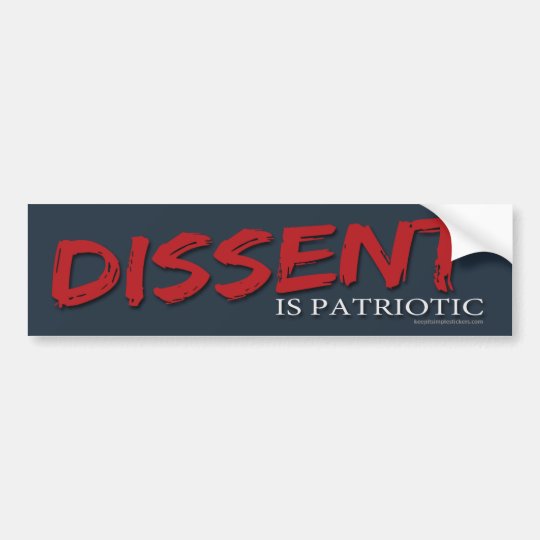 Dissent Is Patriotic Sticker Sticker Vinyl Bumper Sticker Decal Waterproof 5