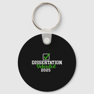 Dissertation defended 2025 for phd edd doctorate keychain