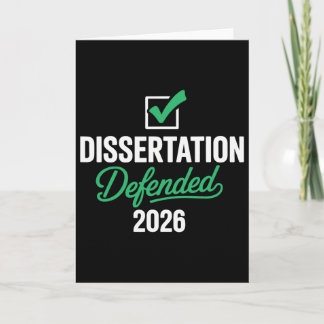Dissertation Defended 2026 For Phd Edd Doctorate G Card