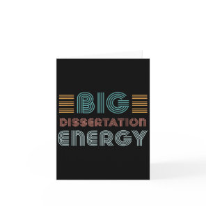 Dissertation Writing Thesis Defense Phd Doctoral C Card