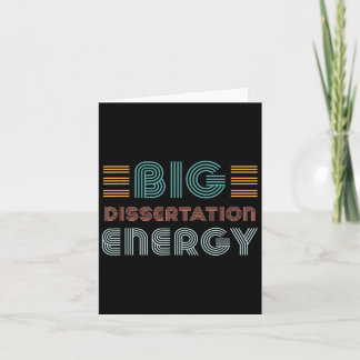 Dissertation Writing Thesis Defense Phd Doctoral C Card