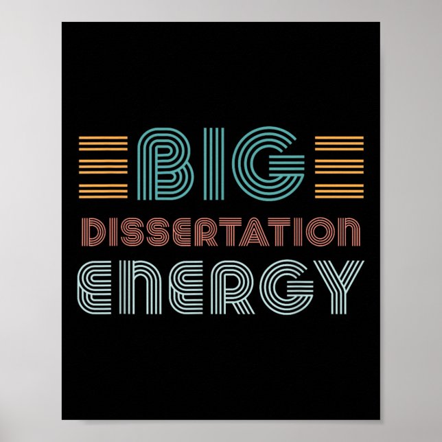 Dissertation Writing Thesis Defense Phd Doctoral C Poster (Front)