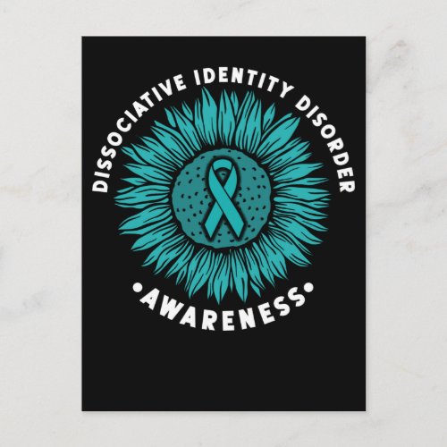 Dissociative Identity Disorder Awareness Sunflower Postcard