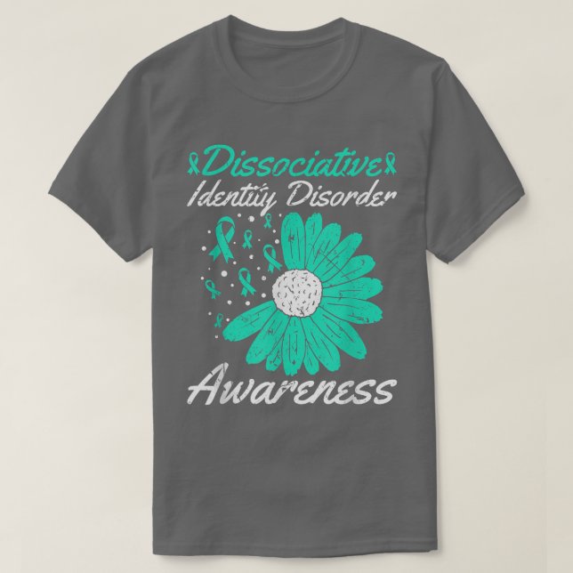 Dissociative Identity Disorder Mental Health Aware T-Shirt (Design Front)