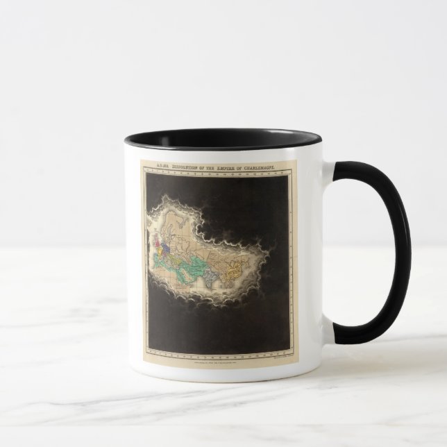 Dissolution of The Empire of Charlemagne 912 AD Mug (Right)