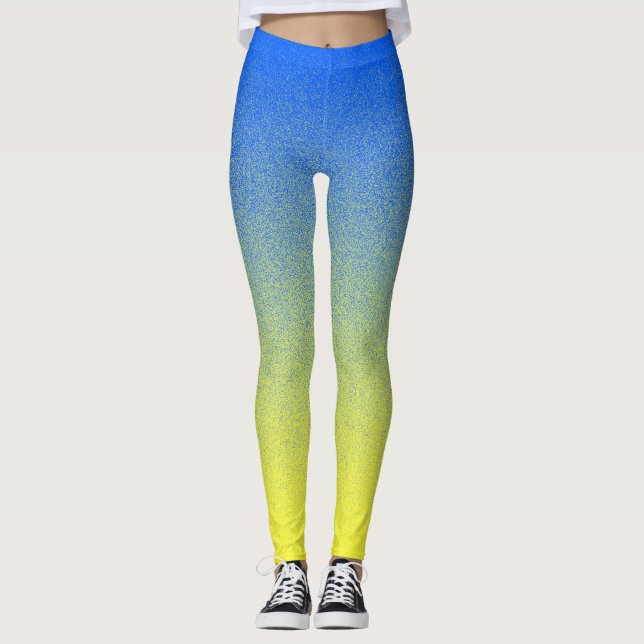 dissolve 2 Color - Customize it - Yoga Leggings (Front)