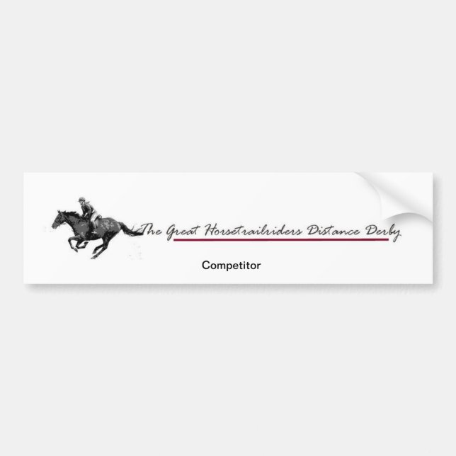 Distance Derby Bumper Sticker (Front)