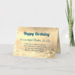 Distance Happy Birthday Brother In Law Card<br><div class="desc">Luxury Gold Distance Happy Birthday Brother In Law personalized Greeting Card.</div>