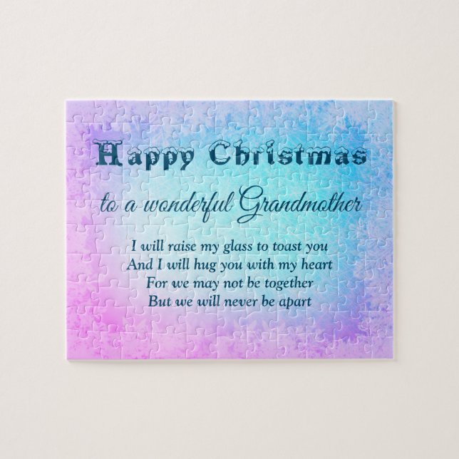 Distance Happy Christmas 2020 Grandmother Jigsaw Puzzle (Horizontal)