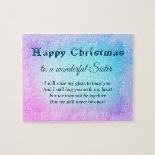 Distance Happy Christmas Sister Jigsaw Puzzle