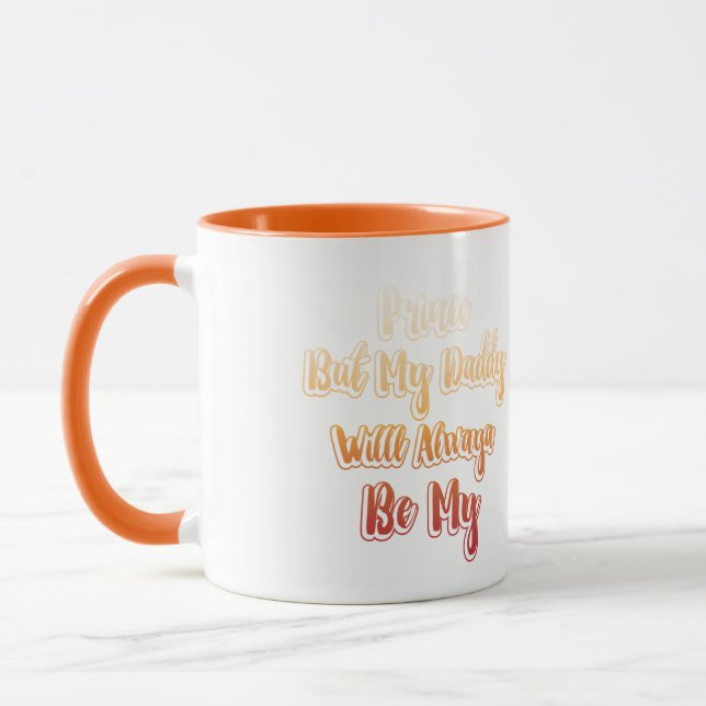 Distance Long Distance Father Daughter Papa Coffee Mug (Left)
