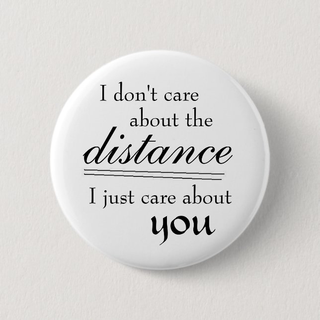 Distance Pinback Button (Front)