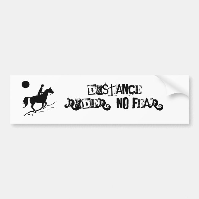 Distance Rider's Bumper Sticker (Front)
