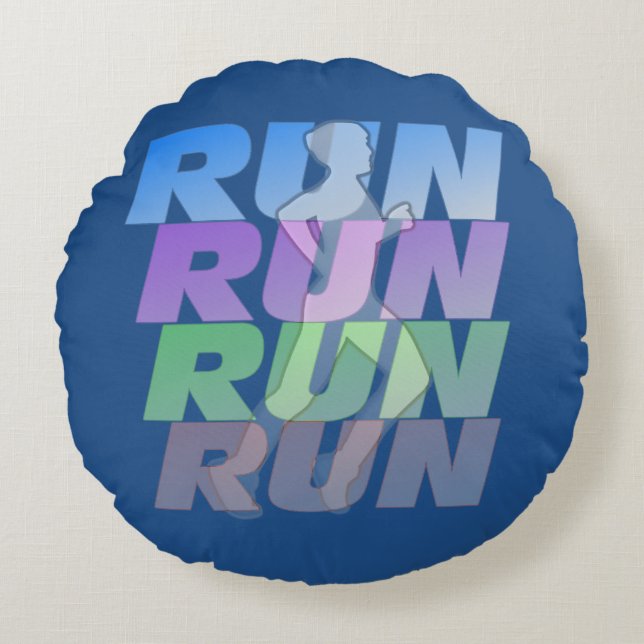 Distance Running Pillow (Front)