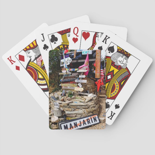 Distance sign poker cards (Back)