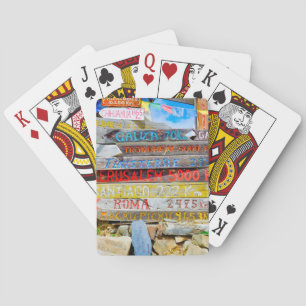 Distance sign poker cards
