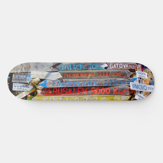 Distance sign skateboard (Horz)