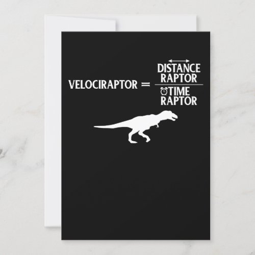 Distanceraptor  Timeraptor  Velociraptor Invitation